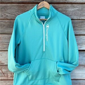 Champion Women’s Aqua Turquoise  Zip-Up Sweater - Small
